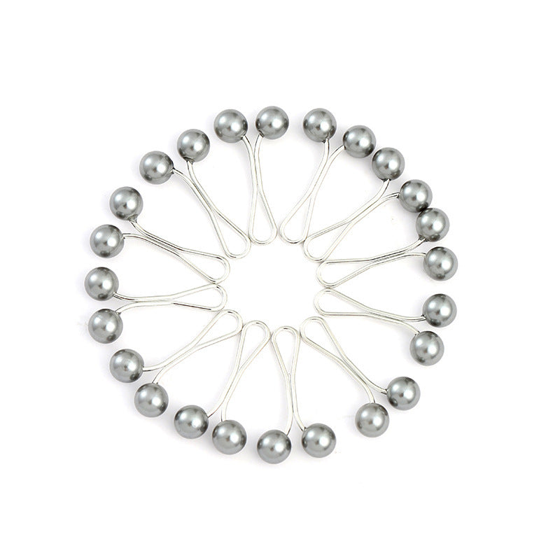 Creative Women's U-type Needle Pearl Scarf Clip Muslim Style Accessories Neck Clip Headscarf Accessories Small Jewelry