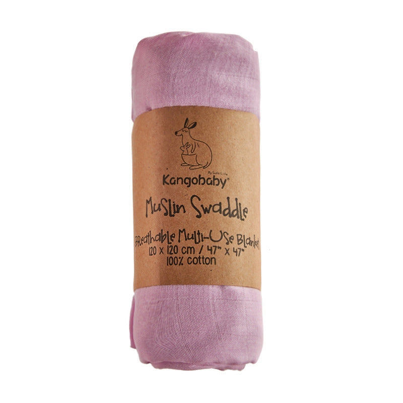 Cotton Retro Solid Color Muslim Baby Wrapper