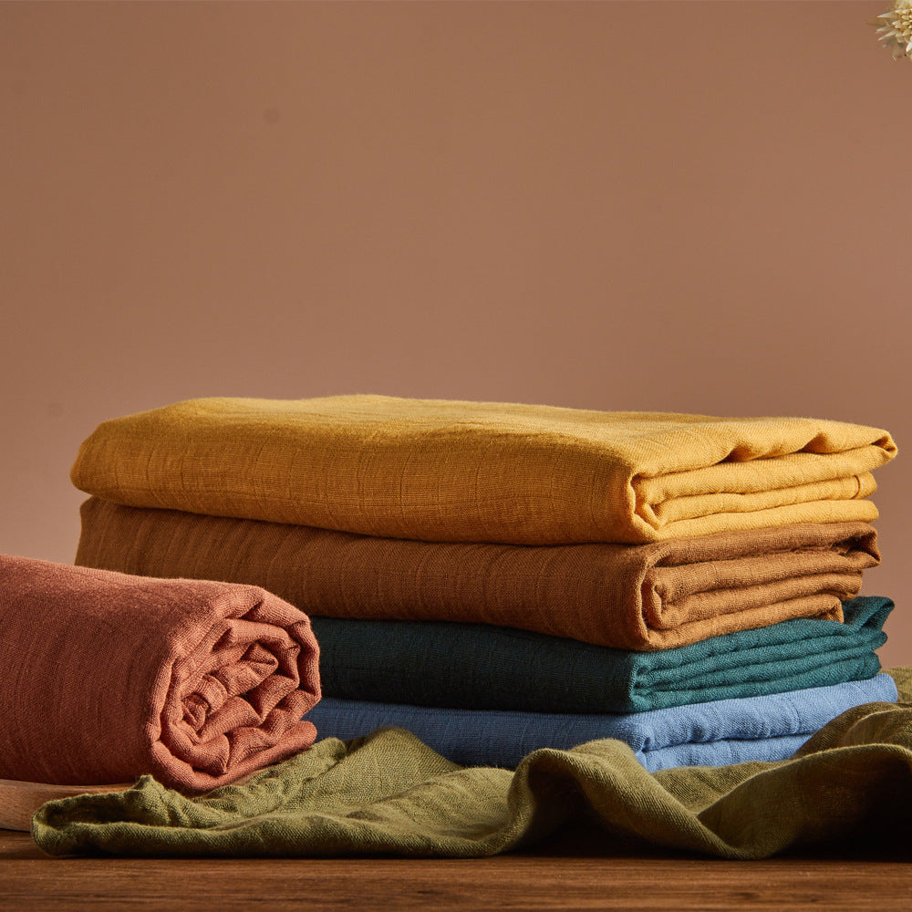 Cotton Retro Solid Color Muslim Baby Wrapper