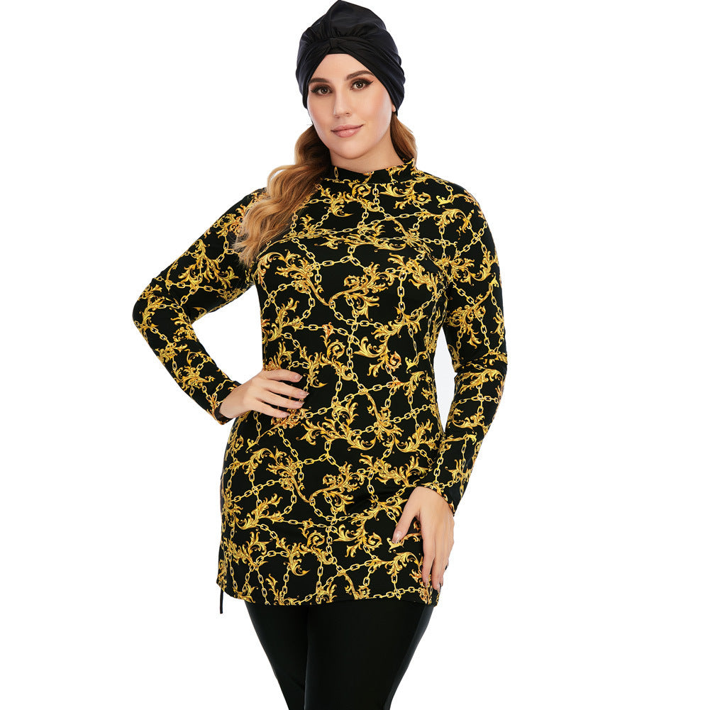 Women's Conservative Swimsuit, Floral Print, Women's Muslim Swimsuit
