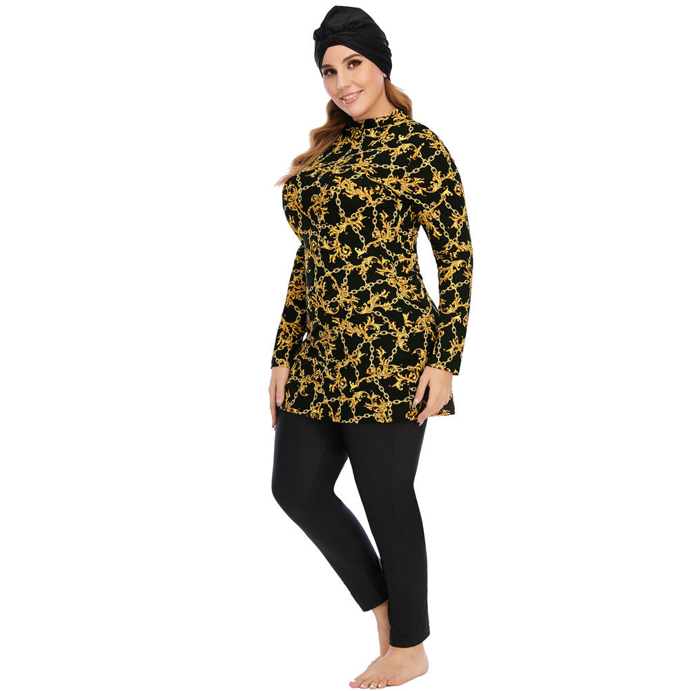 Women's Conservative Swimsuit, Floral Print, Women's Muslim Swimsuit