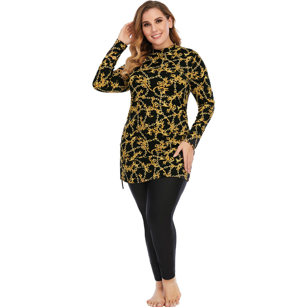 Women's Conservative Swimsuit, Floral Print, Women's Muslim Swimsuit