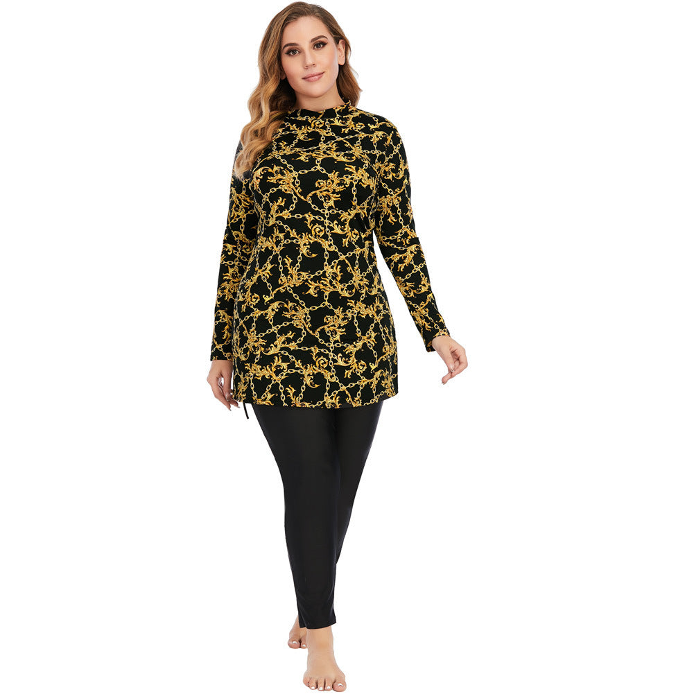 Women's Conservative Swimsuit, Floral Print, Women's Muslim Swimsuit
