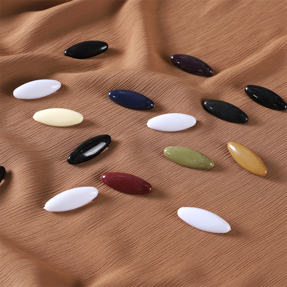 Oval Needle Color Muslim Headscarf Needle Scarf