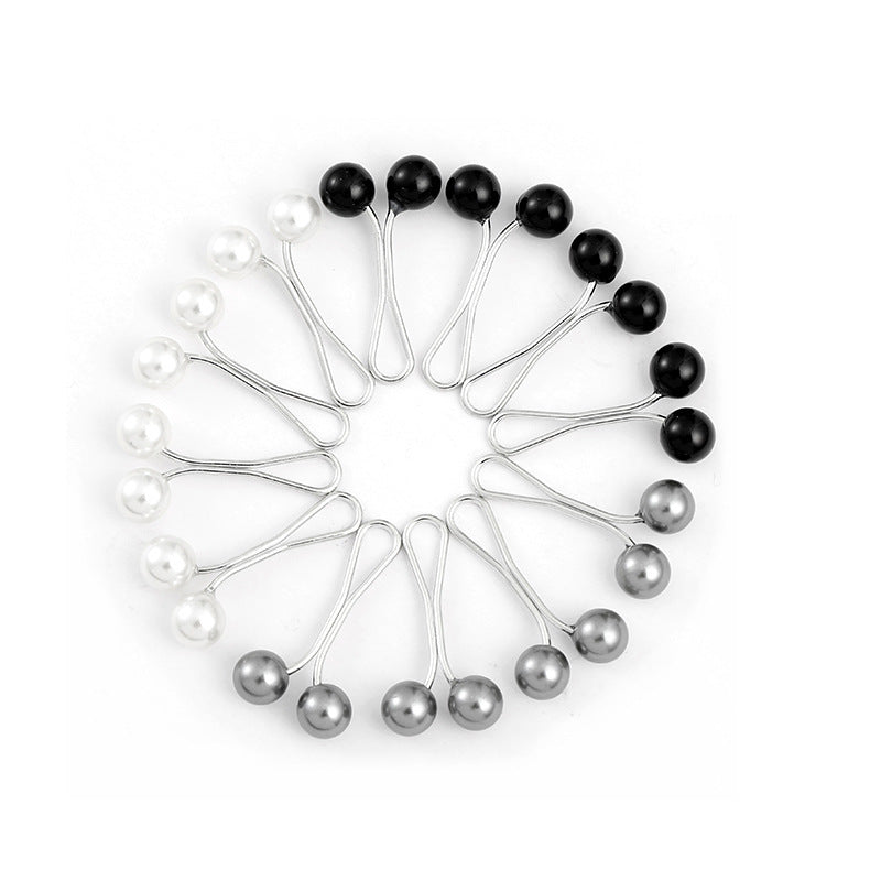Creative Women's U-type Needle Pearl Scarf Clip Muslim Style Accessories Neck Clip Headscarf Accessories Small Jewelry