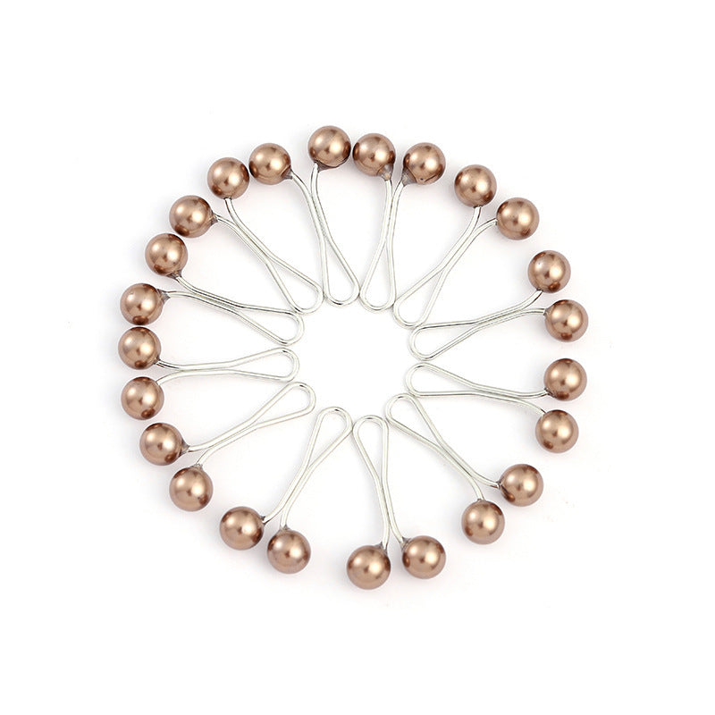 Creative Women's U-type Needle Pearl Scarf Clip Muslim Style Accessories Neck Clip Headscarf Accessories Small Jewelry