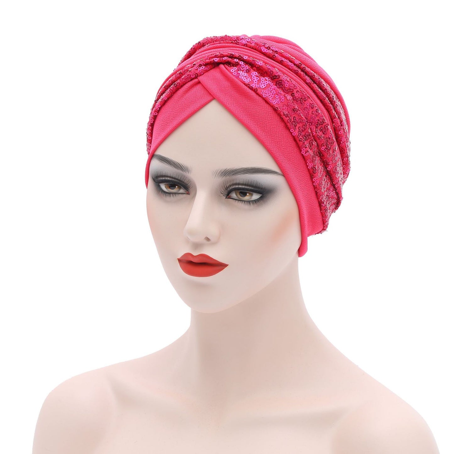 Garbled Cloth Sequined African Baotou Muslim Hat
