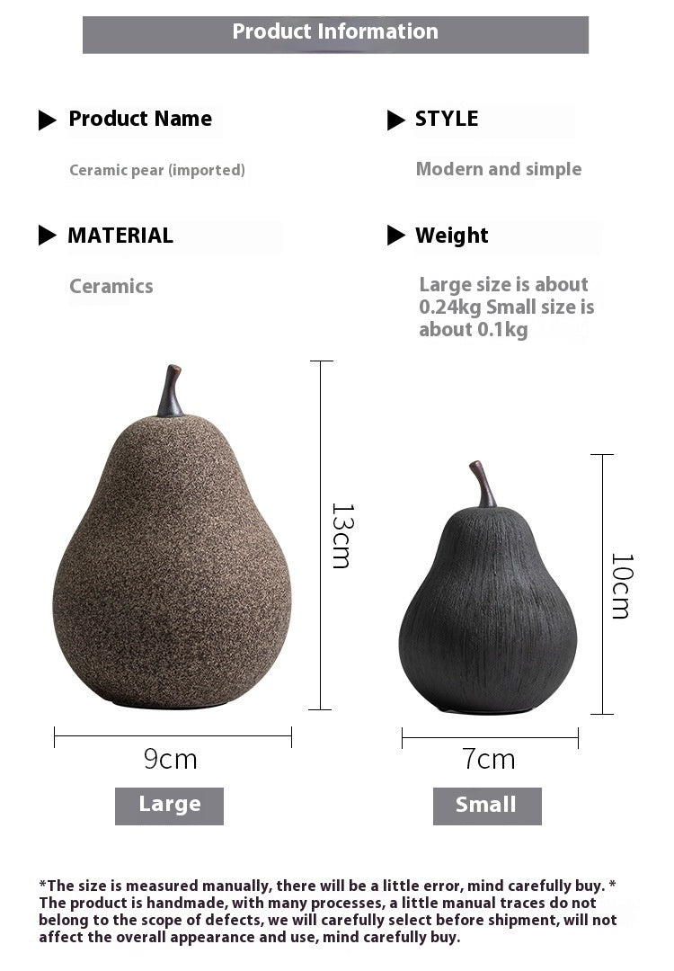 Ceramic Pear Decoration Creative Table Decoration
