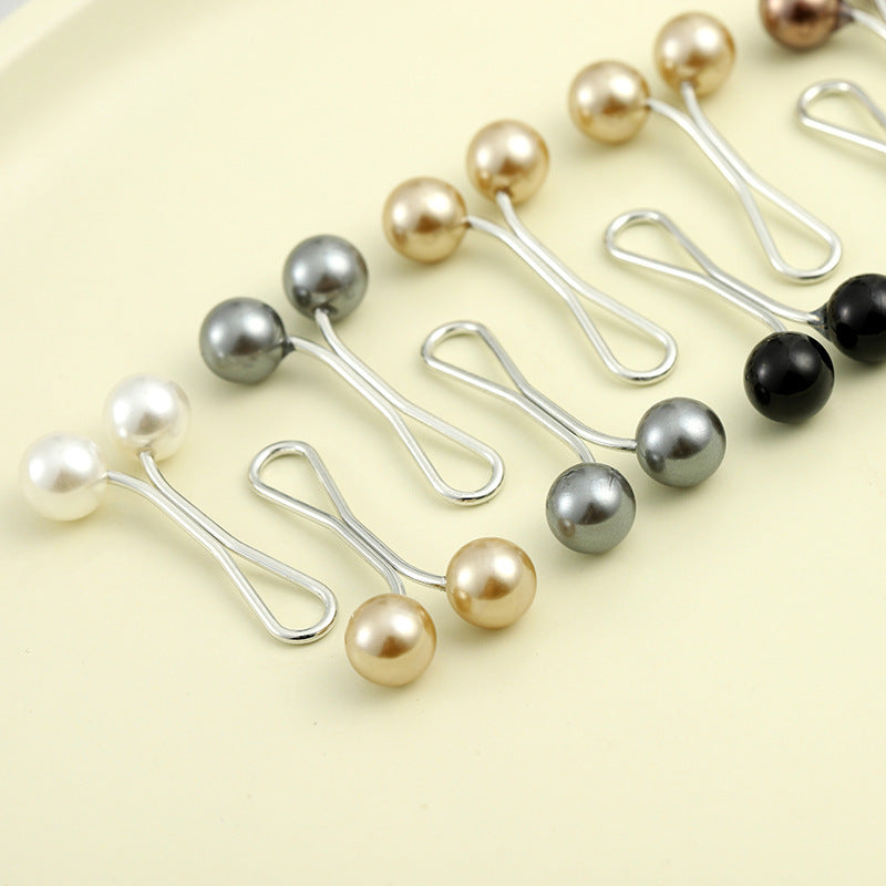 Creative Women's U-type Needle Pearl Scarf Clip Muslim Style Accessories Neck Clip Headscarf Accessories Small Jewelry